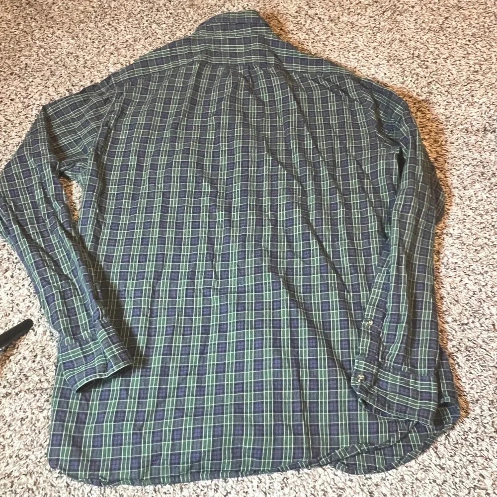 J. Crew Slim Fit Brushed Twill Plaid Button‎ Down Shirt Large